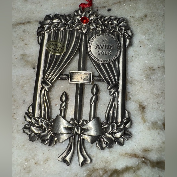 Avon Pewter Christmas Ornaments x 6 - Picture 8 of 14